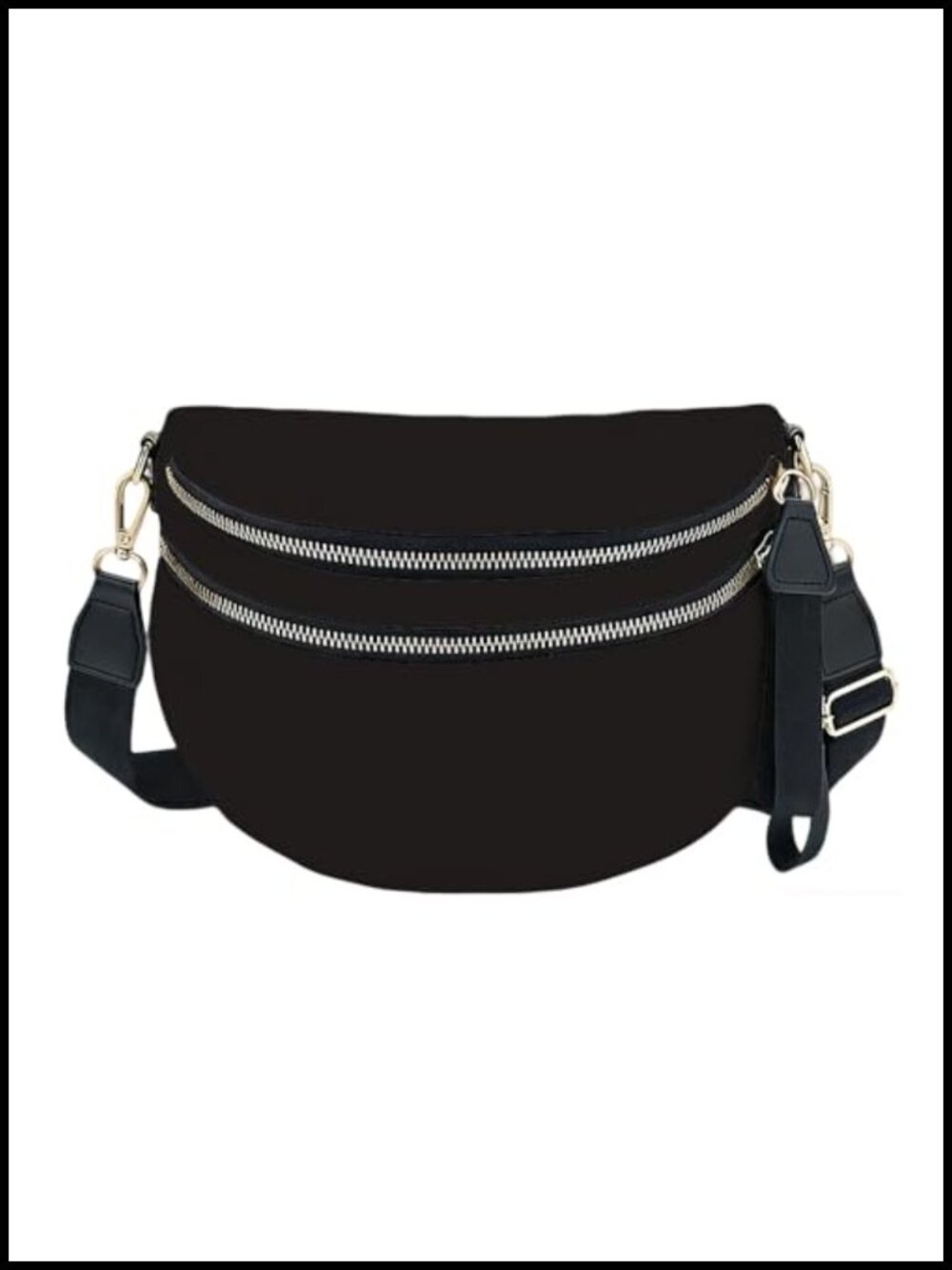 Nylon Crossbody Bag Women 3D Print Adjustable Strap Large Bum Bag
